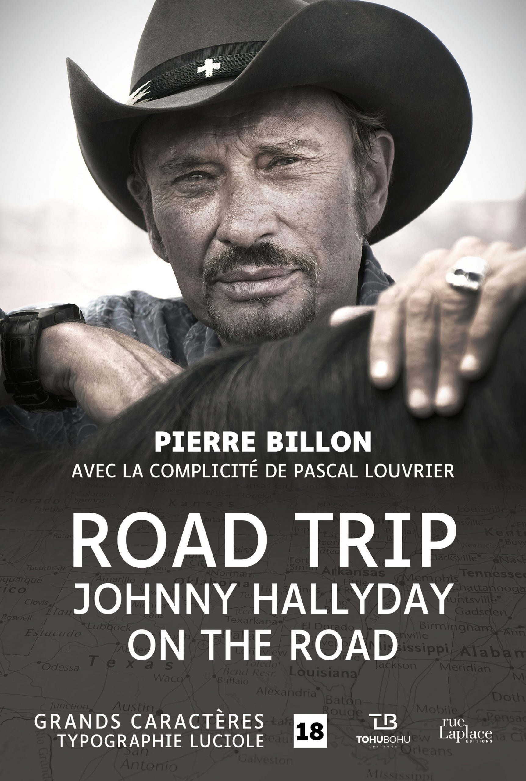 Couverture de Road Trip, Johnny Hallyday on the road de Pierre Billon